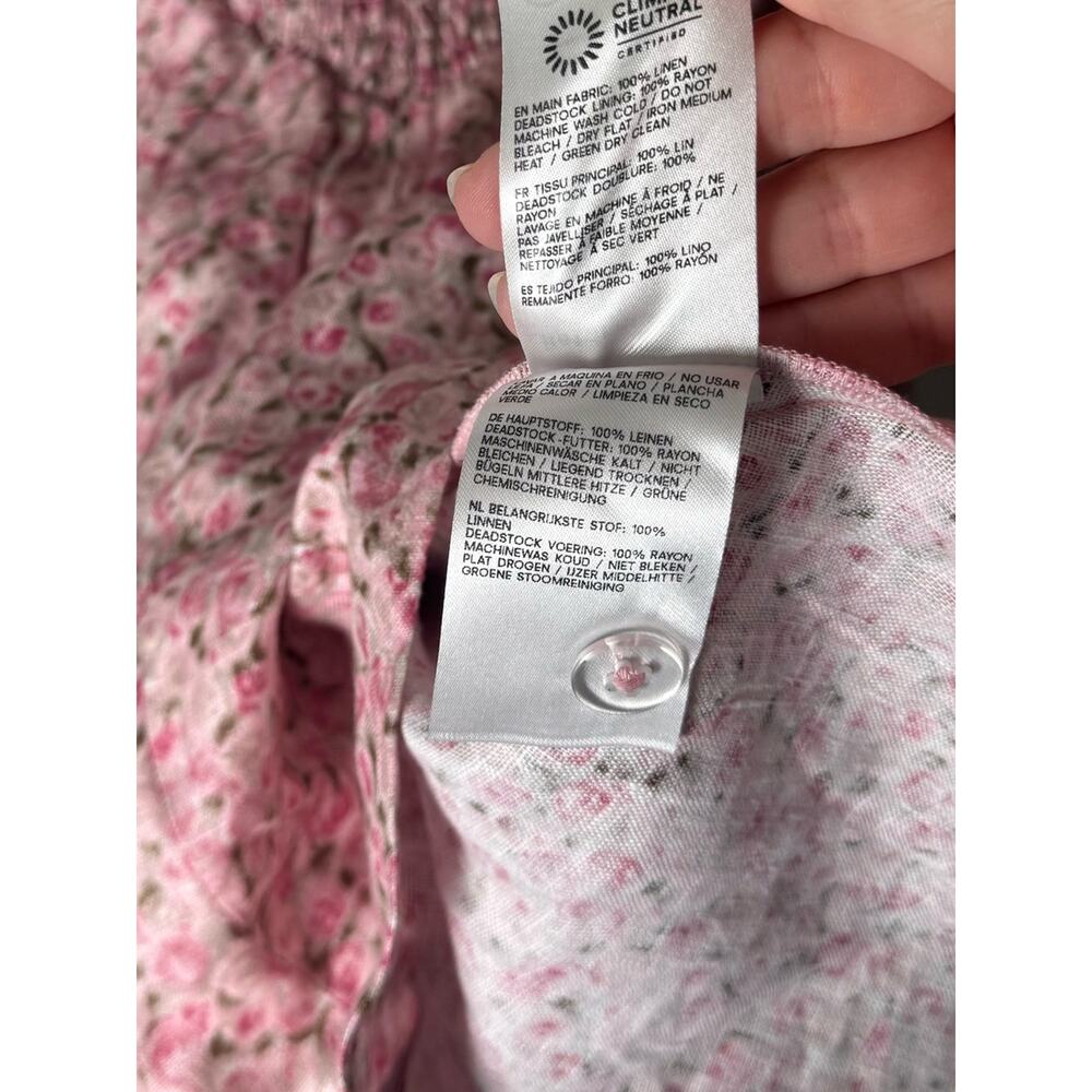 Reformation Daria Linen Dress in Rosin 8 - Picture 9 of 9